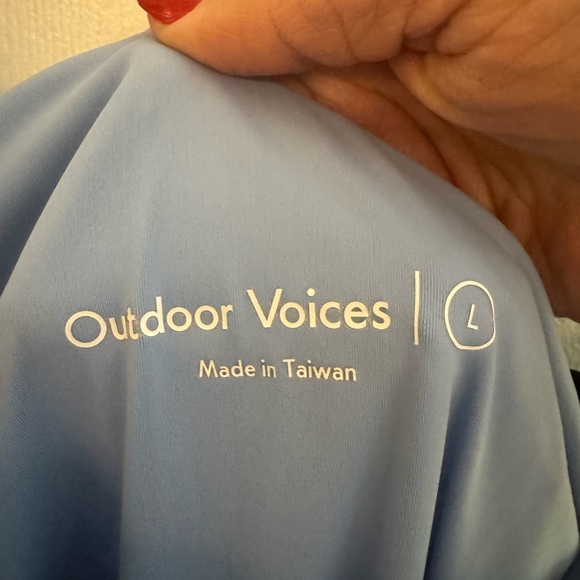 OUTDOOR VOICES One Shoulder Dress in Sky Size Large - Picture 2 of 7